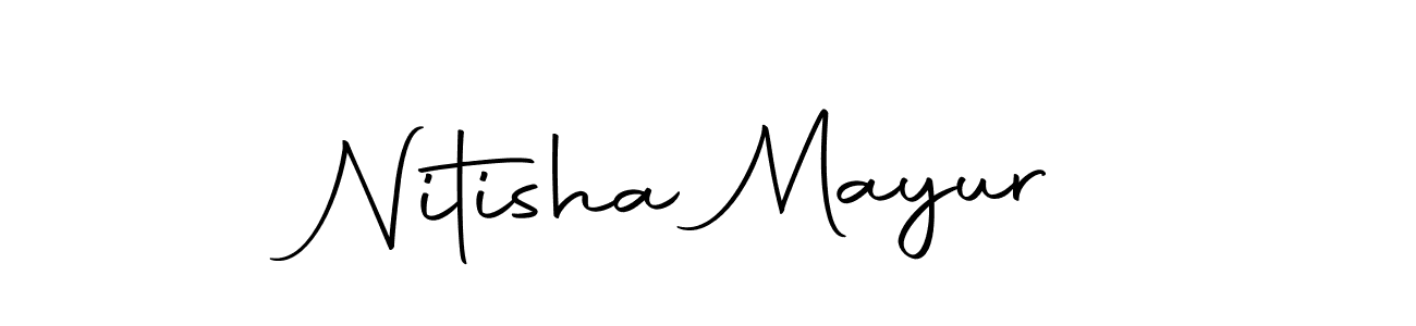 Design your own signature with our free online signature maker. With this signature software, you can create a handwritten (Autography-DOLnW) signature for name Nitisha Mayur. Nitisha Mayur signature style 10 images and pictures png
