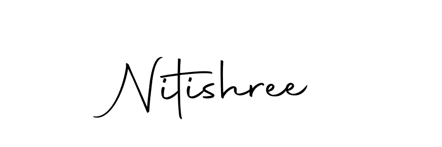 How to make Nitishree name signature. Use Autography-DOLnW style for creating short signs online. This is the latest handwritten sign. Nitishree signature style 10 images and pictures png