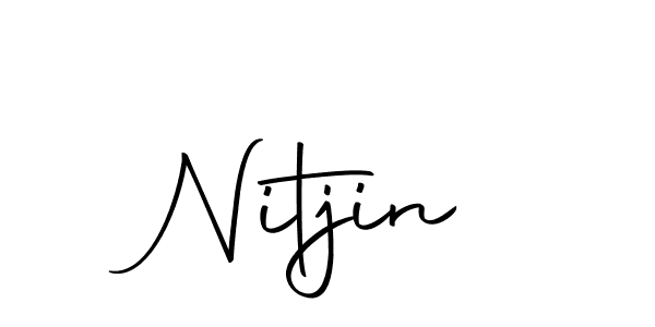 The best way (Autography-DOLnW) to make a short signature is to pick only two or three words in your name. The name Nitjin include a total of six letters. For converting this name. Nitjin signature style 10 images and pictures png