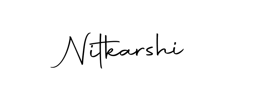 Make a beautiful signature design for name Nitkarshi. With this signature (Autography-DOLnW) style, you can create a handwritten signature for free. Nitkarshi signature style 10 images and pictures png