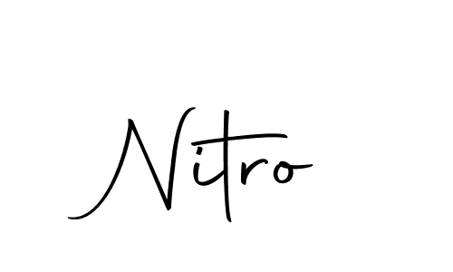 How to make Nitro signature? Autography-DOLnW is a professional autograph style. Create handwritten signature for Nitro name. Nitro signature style 10 images and pictures png