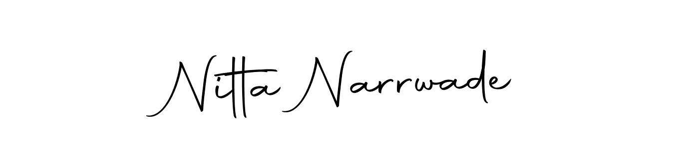 Create a beautiful signature design for name Nitta Narrwade. With this signature (Autography-DOLnW) fonts, you can make a handwritten signature for free. Nitta Narrwade signature style 10 images and pictures png