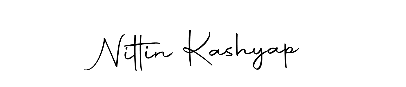 Nittin Kashyap stylish signature style. Best Handwritten Sign (Autography-DOLnW) for my name. Handwritten Signature Collection Ideas for my name Nittin Kashyap. Nittin Kashyap signature style 10 images and pictures png