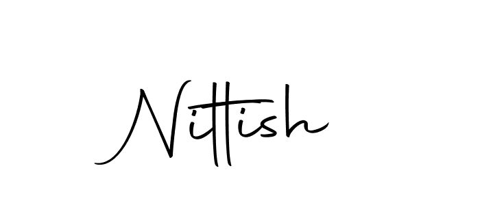 if you are searching for the best signature style for your name Nittish. so please give up your signature search. here we have designed multiple signature styles  using Autography-DOLnW. Nittish signature style 10 images and pictures png