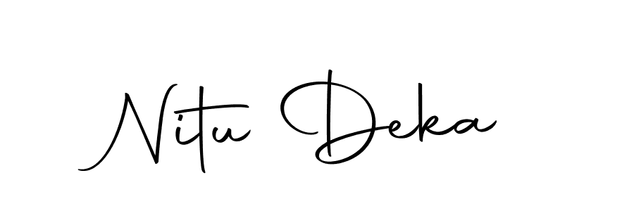 Also we have Nitu Deka name is the best signature style. Create professional handwritten signature collection using Autography-DOLnW autograph style. Nitu Deka signature style 10 images and pictures png