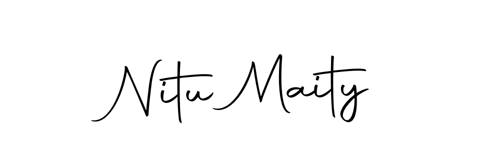 Nitu Maity stylish signature style. Best Handwritten Sign (Autography-DOLnW) for my name. Handwritten Signature Collection Ideas for my name Nitu Maity. Nitu Maity signature style 10 images and pictures png