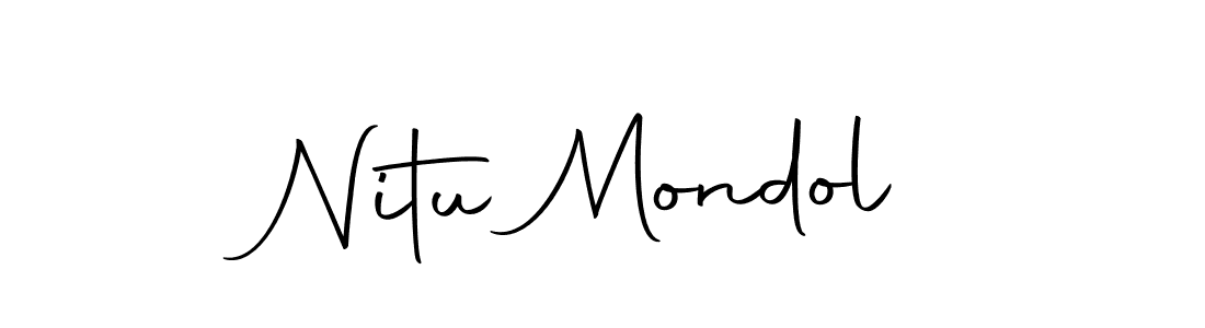 Make a beautiful signature design for name Nitu Mondol. With this signature (Autography-DOLnW) style, you can create a handwritten signature for free. Nitu Mondol signature style 10 images and pictures png