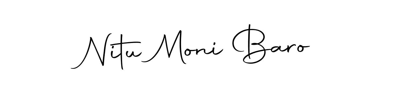 Make a beautiful signature design for name Nitu Moni Baro. With this signature (Autography-DOLnW) style, you can create a handwritten signature for free. Nitu Moni Baro signature style 10 images and pictures png