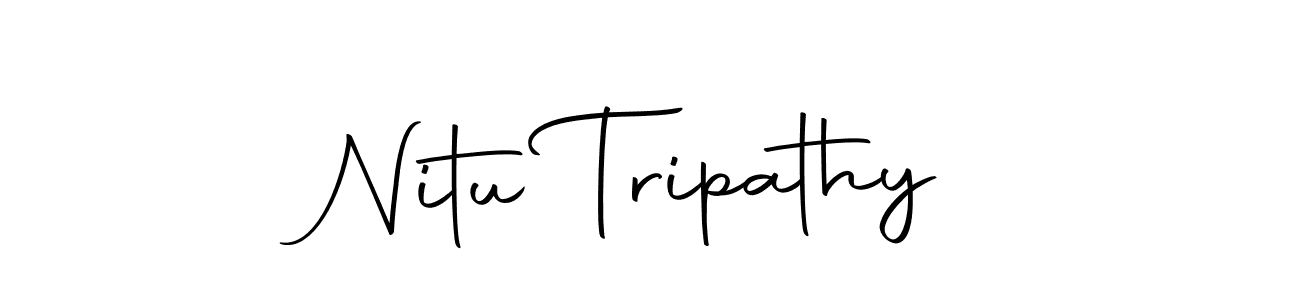 Create a beautiful signature design for name Nitu Tripathy. With this signature (Autography-DOLnW) fonts, you can make a handwritten signature for free. Nitu Tripathy signature style 10 images and pictures png