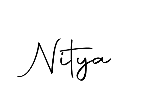 How to make Nitya name signature. Use Autography-DOLnW style for creating short signs online. This is the latest handwritten sign. Nitya signature style 10 images and pictures png