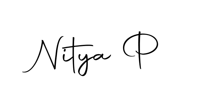 Nitya P stylish signature style. Best Handwritten Sign (Autography-DOLnW) for my name. Handwritten Signature Collection Ideas for my name Nitya P. Nitya P signature style 10 images and pictures png