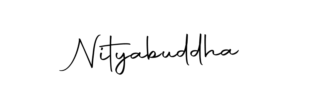 Design your own signature with our free online signature maker. With this signature software, you can create a handwritten (Autography-DOLnW) signature for name Nityabuddha. Nityabuddha signature style 10 images and pictures png