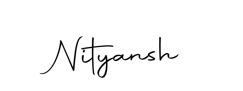 Create a beautiful signature design for name Nityansh. With this signature (Autography-DOLnW) fonts, you can make a handwritten signature for free. Nityansh signature style 10 images and pictures png