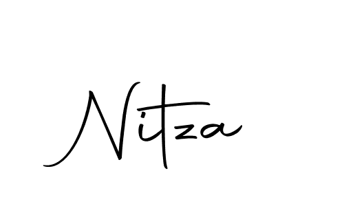 Design your own signature with our free online signature maker. With this signature software, you can create a handwritten (Autography-DOLnW) signature for name Nitza. Nitza signature style 10 images and pictures png