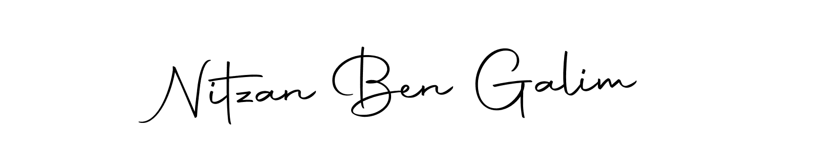 Create a beautiful signature design for name Nitzan Ben Galim. With this signature (Autography-DOLnW) fonts, you can make a handwritten signature for free. Nitzan Ben Galim signature style 10 images and pictures png