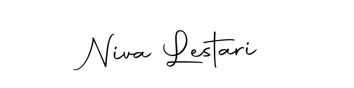 Use a signature maker to create a handwritten signature online. With this signature software, you can design (Autography-DOLnW) your own signature for name Niva Lestari. Niva Lestari signature style 10 images and pictures png