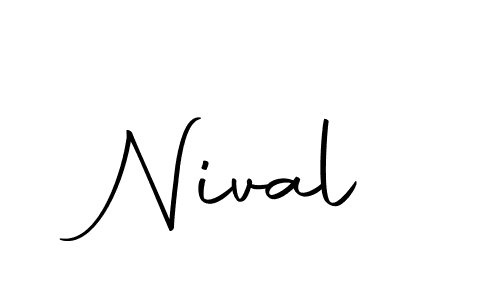 Create a beautiful signature design for name Nival. With this signature (Autography-DOLnW) fonts, you can make a handwritten signature for free. Nival signature style 10 images and pictures png
