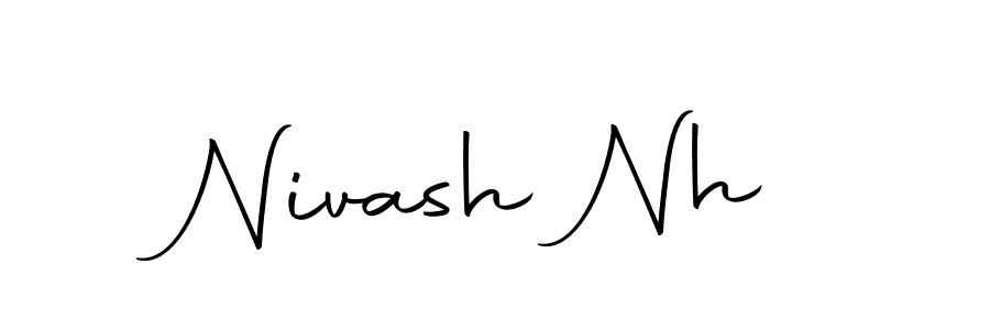 Design your own signature with our free online signature maker. With this signature software, you can create a handwritten (Autography-DOLnW) signature for name Nivash Nh. Nivash Nh signature style 10 images and pictures png