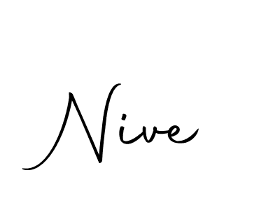 Create a beautiful signature design for name Nive. With this signature (Autography-DOLnW) fonts, you can make a handwritten signature for free. Nive signature style 10 images and pictures png