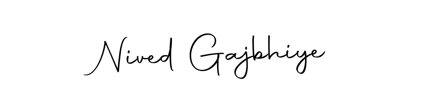 Make a short Nived Gajbhiye signature style. Manage your documents anywhere anytime using Autography-DOLnW. Create and add eSignatures, submit forms, share and send files easily. Nived Gajbhiye signature style 10 images and pictures png