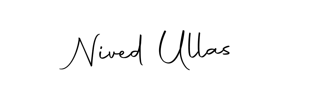 Make a beautiful signature design for name Nived Ullas. Use this online signature maker to create a handwritten signature for free. Nived Ullas signature style 10 images and pictures png