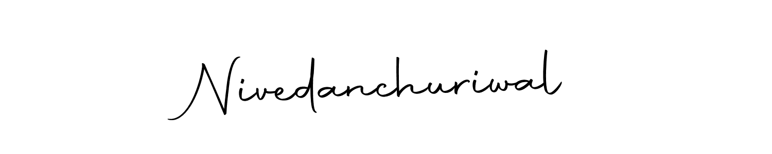 How to make Nivedanchuriwal signature? Autography-DOLnW is a professional autograph style. Create handwritten signature for Nivedanchuriwal name. Nivedanchuriwal signature style 10 images and pictures png