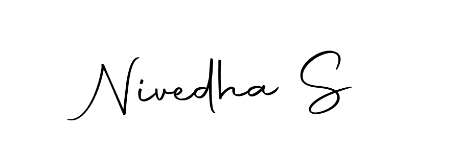 Design your own signature with our free online signature maker. With this signature software, you can create a handwritten (Autography-DOLnW) signature for name Nivedha S. Nivedha S signature style 10 images and pictures png