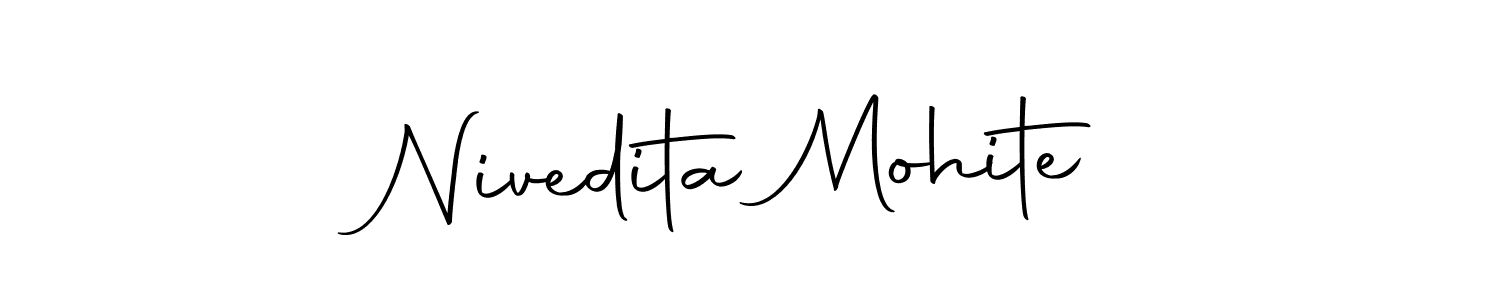 You should practise on your own different ways (Autography-DOLnW) to write your name (Nivedita Mohite) in signature. don't let someone else do it for you. Nivedita Mohite signature style 10 images and pictures png