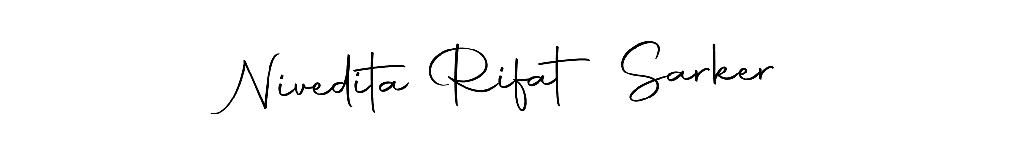 Make a beautiful signature design for name Nivedita Rifat Sarker. With this signature (Autography-DOLnW) style, you can create a handwritten signature for free. Nivedita Rifat Sarker signature style 10 images and pictures png