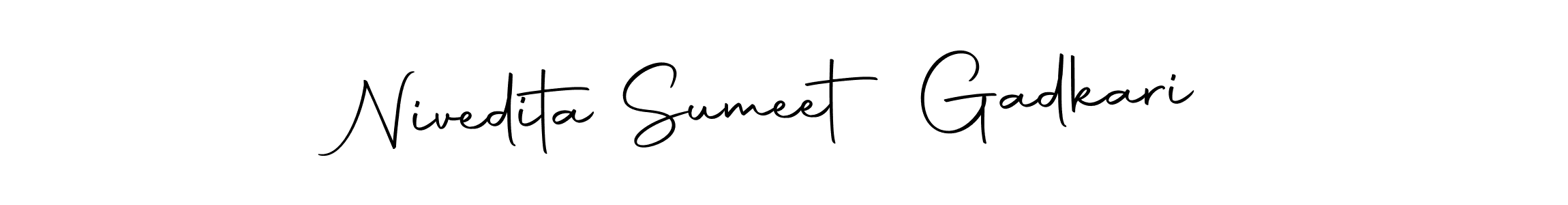 Here are the top 10 professional signature styles for the name Nivedita Sumeet Gadkari. These are the best autograph styles you can use for your name. Nivedita Sumeet Gadkari signature style 10 images and pictures png