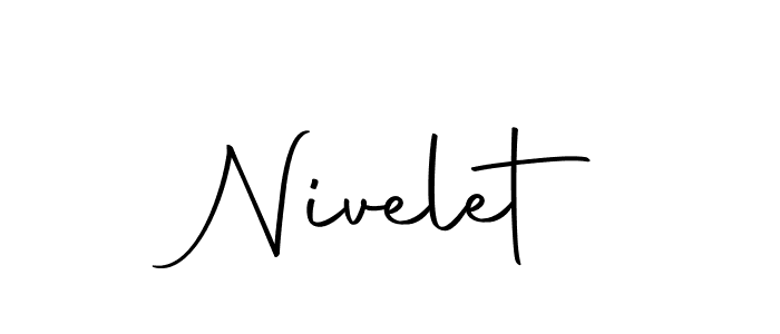 How to make Nivelet signature? Autography-DOLnW is a professional autograph style. Create handwritten signature for Nivelet name. Nivelet signature style 10 images and pictures png