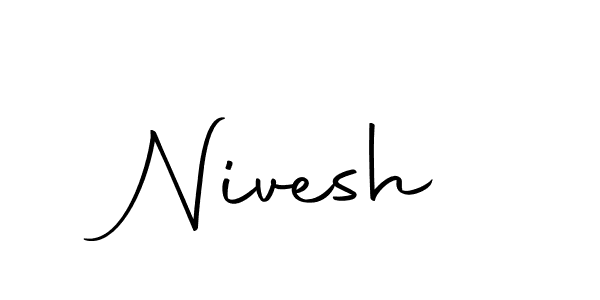 Nivesh stylish signature style. Best Handwritten Sign (Autography-DOLnW) for my name. Handwritten Signature Collection Ideas for my name Nivesh. Nivesh signature style 10 images and pictures png