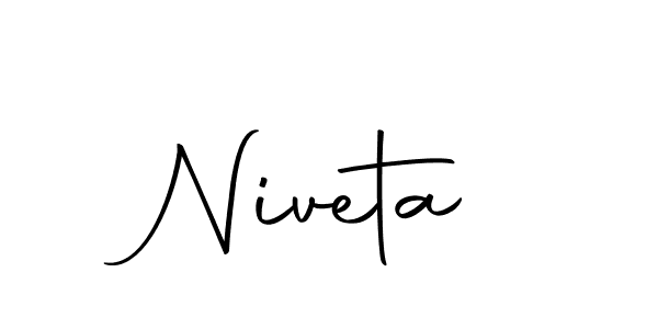 Use a signature maker to create a handwritten signature online. With this signature software, you can design (Autography-DOLnW) your own signature for name Niveta. Niveta signature style 10 images and pictures png