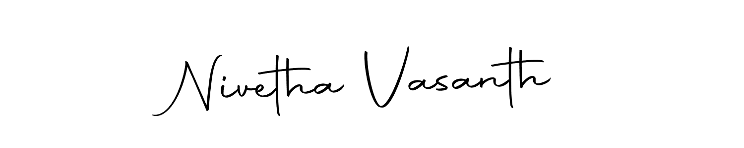 Make a beautiful signature design for name Nivetha Vasanth. With this signature (Autography-DOLnW) style, you can create a handwritten signature for free. Nivetha Vasanth signature style 10 images and pictures png