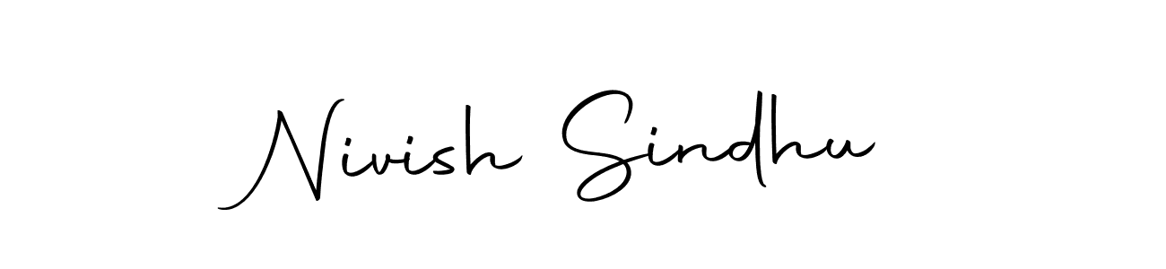 Use a signature maker to create a handwritten signature online. With this signature software, you can design (Autography-DOLnW) your own signature for name Nivish Sindhu. Nivish Sindhu signature style 10 images and pictures png