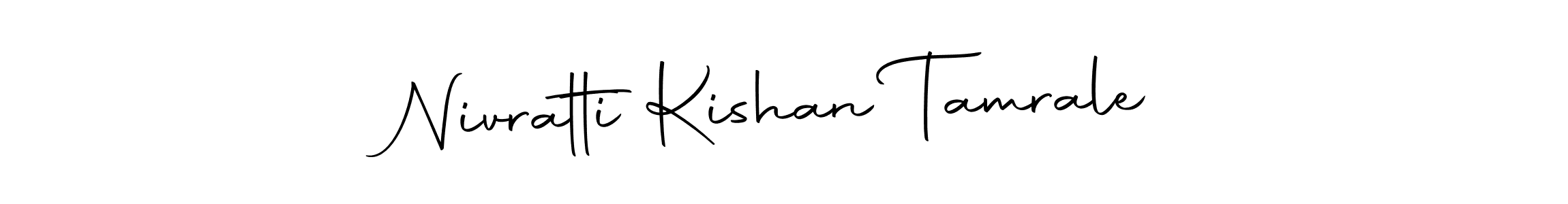 How to make Nivratti Kishan Tamrale name signature. Use Autography-DOLnW style for creating short signs online. This is the latest handwritten sign. Nivratti Kishan Tamrale signature style 10 images and pictures png
