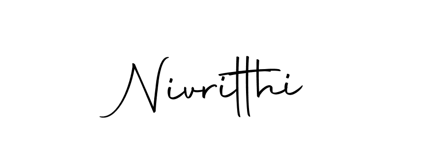 Make a beautiful signature design for name Nivritthi. With this signature (Autography-DOLnW) style, you can create a handwritten signature for free. Nivritthi signature style 10 images and pictures png