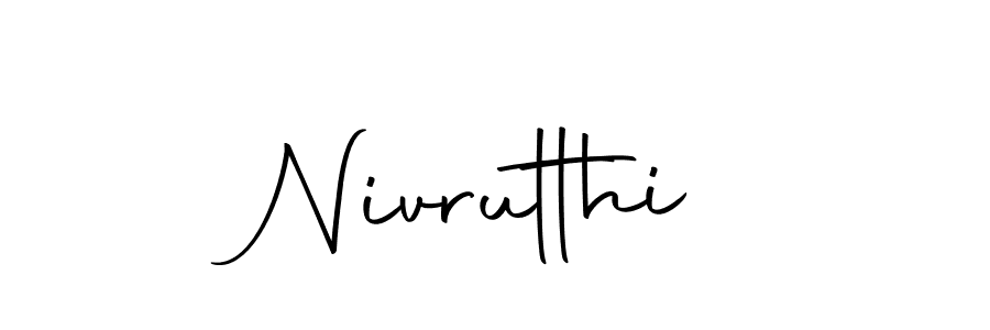 How to make Nivrutthi signature? Autography-DOLnW is a professional autograph style. Create handwritten signature for Nivrutthi name. Nivrutthi signature style 10 images and pictures png