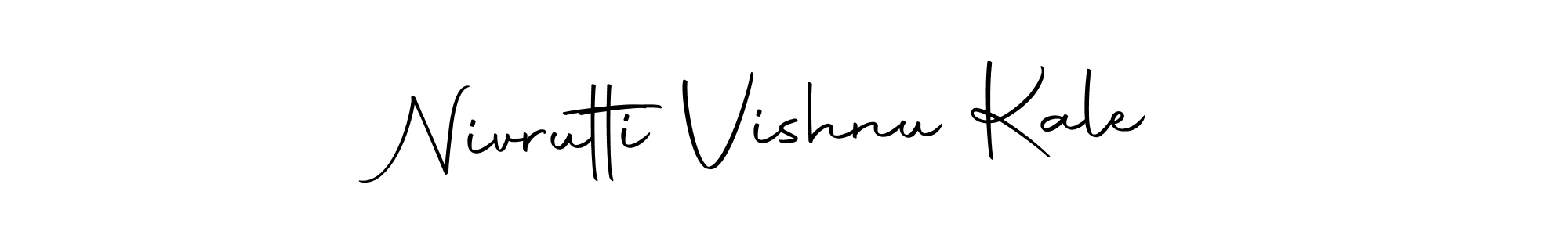 Create a beautiful signature design for name Nivrutti Vishnu Kale. With this signature (Autography-DOLnW) fonts, you can make a handwritten signature for free. Nivrutti Vishnu Kale signature style 10 images and pictures png