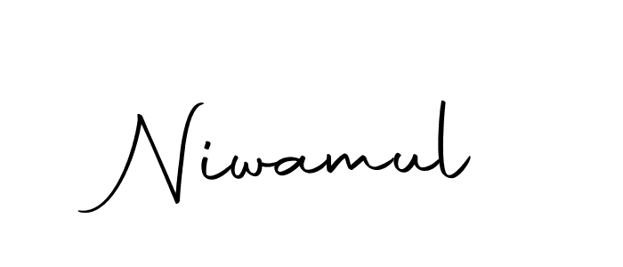 Make a beautiful signature design for name Niwamul. With this signature (Autography-DOLnW) style, you can create a handwritten signature for free. Niwamul signature style 10 images and pictures png