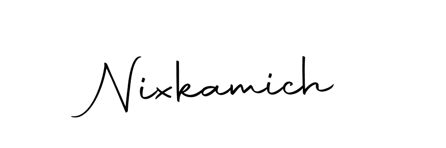 You should practise on your own different ways (Autography-DOLnW) to write your name (Nixkamich) in signature. don't let someone else do it for you. Nixkamich signature style 10 images and pictures png