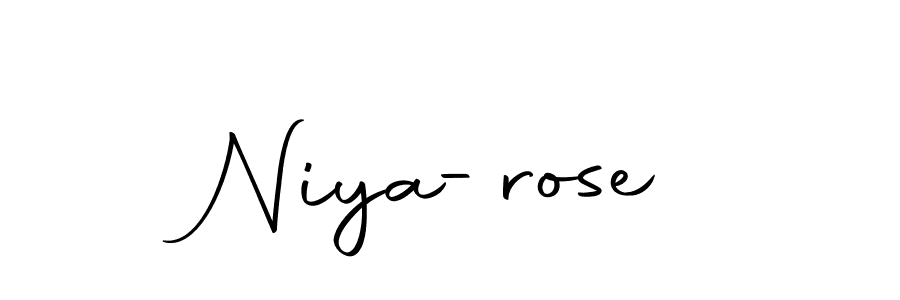 Make a beautiful signature design for name Niya-rose. With this signature (Autography-DOLnW) style, you can create a handwritten signature for free. Niya-rose signature style 10 images and pictures png