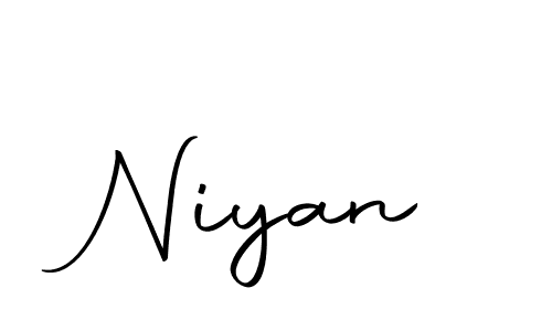 Create a beautiful signature design for name Niyan. With this signature (Autography-DOLnW) fonts, you can make a handwritten signature for free. Niyan signature style 10 images and pictures png