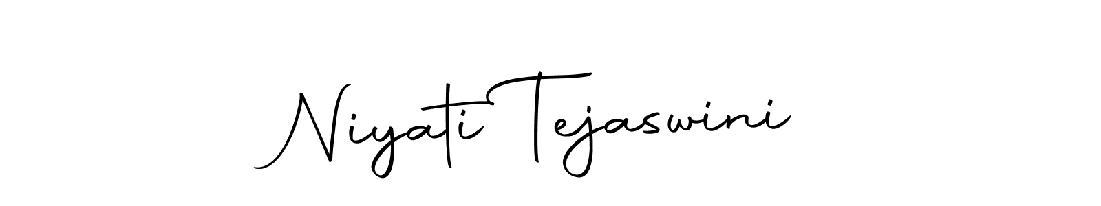 Make a short Niyati Tejaswini signature style. Manage your documents anywhere anytime using Autography-DOLnW. Create and add eSignatures, submit forms, share and send files easily. Niyati Tejaswini signature style 10 images and pictures png