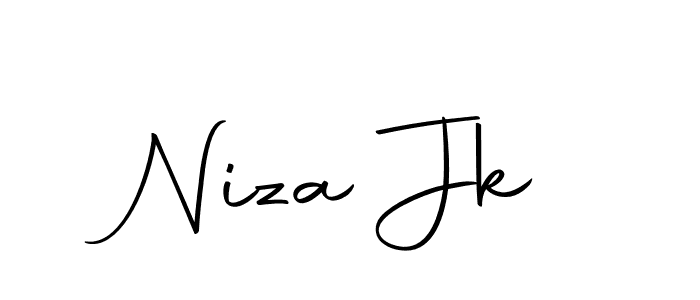 Niza Jk stylish signature style. Best Handwritten Sign (Autography-DOLnW) for my name. Handwritten Signature Collection Ideas for my name Niza Jk. Niza Jk signature style 10 images and pictures png