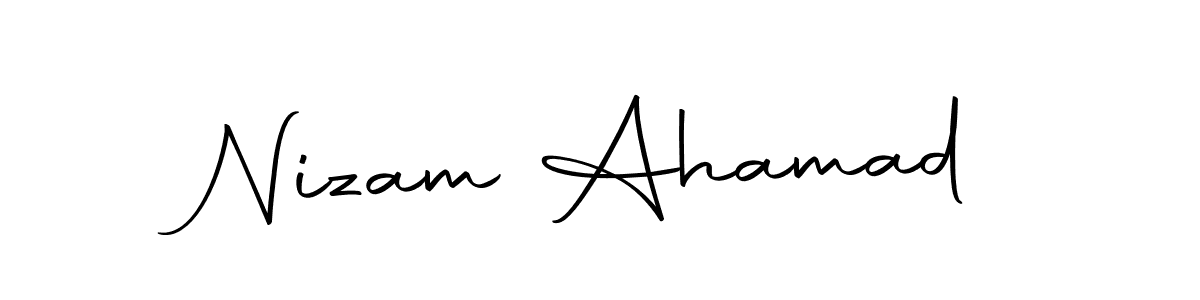 Design your own signature with our free online signature maker. With this signature software, you can create a handwritten (Autography-DOLnW) signature for name Nizam Ahamad. Nizam Ahamad signature style 10 images and pictures png