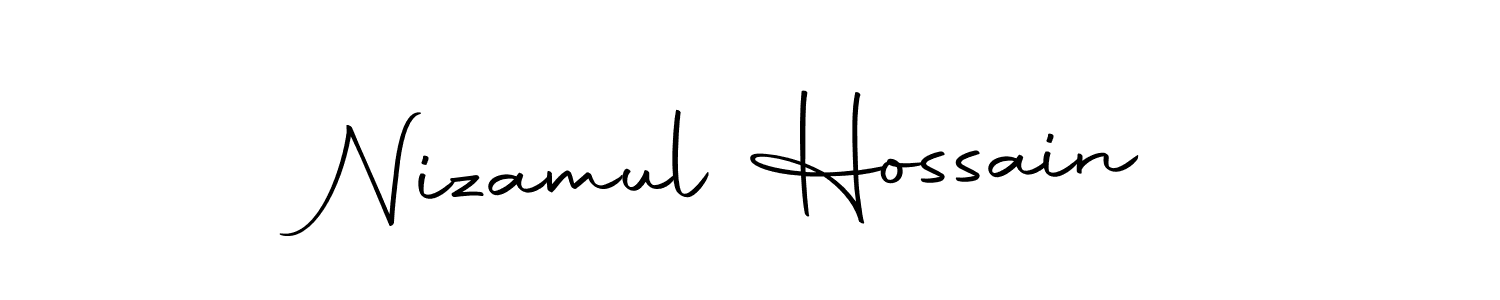 The best way (Autography-DOLnW) to make a short signature is to pick only two or three words in your name. The name Nizamul Hossain include a total of six letters. For converting this name. Nizamul Hossain signature style 10 images and pictures png