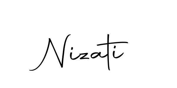How to make Nizati signature? Autography-DOLnW is a professional autograph style. Create handwritten signature for Nizati name. Nizati signature style 10 images and pictures png