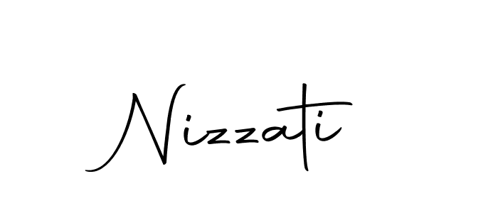 Make a beautiful signature design for name Nizzati. With this signature (Autography-DOLnW) style, you can create a handwritten signature for free. Nizzati signature style 10 images and pictures png