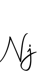 You should practise on your own different ways (Autography-DOLnW) to write your name (Nj) in signature. don't let someone else do it for you. Nj signature style 10 images and pictures png